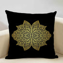 Axyaa Hamsa Cushion Cover, Mandala Sofa Pillow Case, 45x45cm