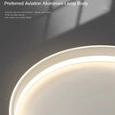 Axyaa Nordic LED Ceiling Lamp - Minimalist Black White Lighting