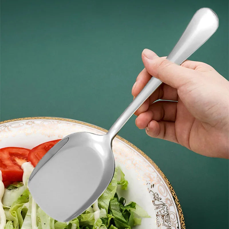 Axyaa Stainless Steel Serving Spoon Set - Household and Restaurant Kitchen Tableware