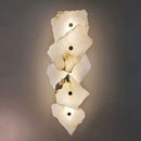 Axyaa Marble Wall Lamp: Modern Stone Light for Living Room and Hallway