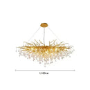 Axyaa Crystal Water Drop Chandelier for Luxury Living Room Decor