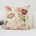 Axyaa Mulberry Floral Cushion Cover - European & American Style Luxury Room Decor