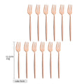 Axyaa Rose Gold Stainless Steel Cutlery Set - 12 Pieces