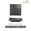 Axyaa Ceramic Square Plate Set for BBQ, Snacks, Sushi & Desserts