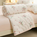 Axyaa Floral Print Quilted Comforter for Bed - Soft & Breathable Single/Double Size