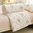 Axyaa Floral Print Quilted Comforter for Bed - Soft & Breathable Single/Double Size