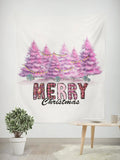 Axyaa Christmas Party Dwarf Tree Tapestry Background for Home Decor