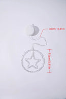 Axyaa LED Xmas Window Lights - Battery Operated for Christmas Parties, Weddings & Garden Decor
