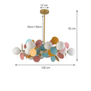 Axyaa Glass Ball Chandelier Pendant Light for Home Decor