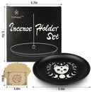 Axyaa Moonphase Jewelry Tray Crystal Sage Incense Holder Tray