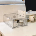 Axyaa Acrylic Makeup Storage Organizer with Transparent Drawers and Dustproof Cover