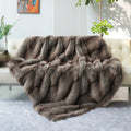 Luxury Axyaa Faux Fur Blanket | Super Soft White Throw Blanket for Bed & Sofa