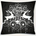 Axyaa Snowflake Merry Christmas Joy Pillow Cover for Sofa Bedroom Car