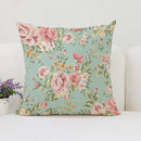 Axyaa Mulberry Floral Cushion Cover - European & American Style Luxury Room Decor
