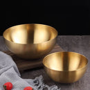 Axyaa Stainless Steel Fruit Salad Bowl Soup Noodles Mixing Container Kitchen Tableware
