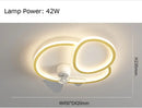 Axyaa Modern Minimal Ultra-Thin Ceiling Fan Light for Summer/Winter