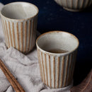 Axya Hand-Polished Ceramic Couple Mug Set for Home and Office