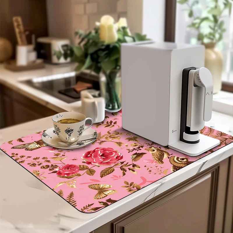 Axyaa Watercolor Plants Drying Mat