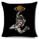 Axyaa Astronaut Sports Cushion: Fun Home Decor for Kids Room, Planet & Music Theme