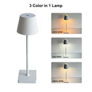 Axyaa LED Touch Sensor Table Lamp Rechargeable Night Light - 3 Colors