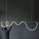 Axyaa Nordic LED Musical Note Chandelier: Creative, Simple, Postmodern Art Lighting
