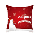 Axyaa Merry Christmas Print Sofa Cushion Decoration Pillowcase