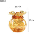 Axyaa Artistic Glass Vase Lucky Bag for Elegant Flower Arrangements