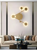 Axyaa Nordic Black White Warm Light Bedroom Wall Lamp