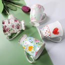 Axyaa Bone  Espresso Cup Set, Elegant Ceramic Coffee Mug Wedding Gift