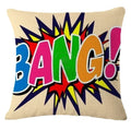 Axyaa Pop Art Cartoon Cushion Cover 45X45CM - Living Room Sofa Chair Decor