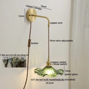 Axyaa Gray Glass LED Wall Lamp Sconce | Nordic Bedside Lamp for Home Decor