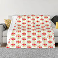Axyaa Vintage Logo Throw Blanket - Sofa Fluffy Blanket