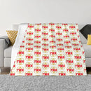 Axyaa Vintage Logo Throw Blanket - Sofa Fluffy Blanket