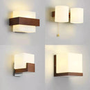 Axyaa LED Wood Wall Lamp for Bedroom Living Room Study-area