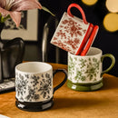 Axyaa Ceramic Ins Mug Set, Couple Coffee Cups, Creative Milk Cup, Home Water Bottle