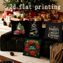 Axyaa Christmas Magic Pillow Covers for Sofa, Bedroom, Car - Rectangular Cushion Cover
