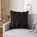 Axyaa Plush Velvet Striped Cushion Cover for Stylish Home Decor