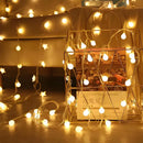 Axyaa Battery Power LED Ball Garland Lights: Perfect for Bedroom, Wedding, Camping Decor