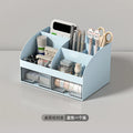 Axyaa Desktop Drawer Organizer Clear Student Desk Stationery Storage Cabinet