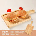 Axyaa Oak Pizza Tray, Steak Board, Sushi Plate, French Fries Chicken Bread Plate