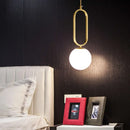Axyaa Golden Glass Ball Pendant Lights for Modern Decor