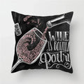 Axyaa Coffee Burger Wine Pie Juice Cushion Cover 45x45cm
