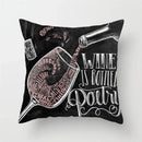 Axyaa Coffee Burger Wine Pie Juice Cushion Cover 45x45cm