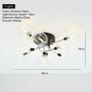 Axyaa Glass Ball LED Ceiling Light - Nordic Modern Living Room Bedroom Lighting