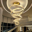 Axyaa Modern LED Crystal Round Chandelier for Dinning Living Room