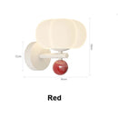 Axyaa Nordic Pumpkin Wall Sconce Light: Modern Soft Style Bedroom Decor Luxe