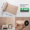 Axyaa 3D Partition Splicing Stickers Self-Adhesive Foam Roll Set for Indoor Use