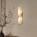 Natural Marble Wall Lamp Vila by Axyaa: Luxury Copper Wall Light for Living Room, Bedroom & Hallway