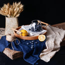 Axya Cotton Linen Tablecloth: Handmade, Western Style, Food Photography Background Cloth