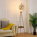 Axyaa Glass Ball Tripod Floor Lamp - Nordic Luxury Design